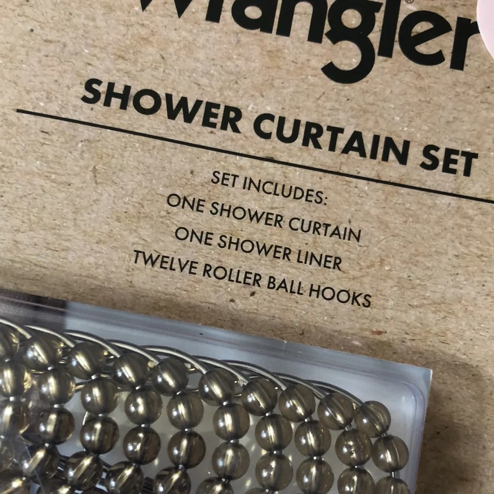 Wrangler HALLOWEEN Skeleton Rodeo Shower Curtain Set